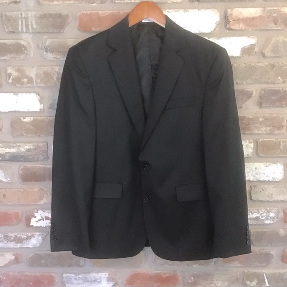 CALVIN KLEIN Men’s Black Two Button Blazer S Regular - Picture 1 of 5